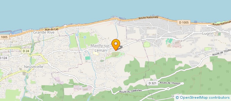 localisation de l'entreprise MONSIEUR HUBERT JACQUIER  MAXILLY-SUR-LEMAN