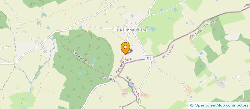 localisation de l'entreprise MONSIEUR HUBERT JAUGIN  SAINT-PAUL-DU-BOIS