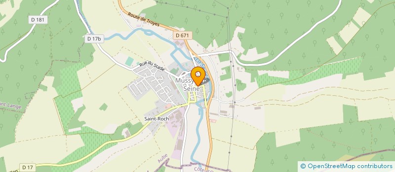 localisation de l'entreprise MONSIEUR HUBERT JOFFRIN  MUSSY-SUR-SEINE