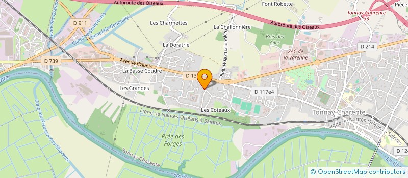 localisation de l'entreprise MONSIEUR HUBERT JOLY  TONNAY CHARENTE