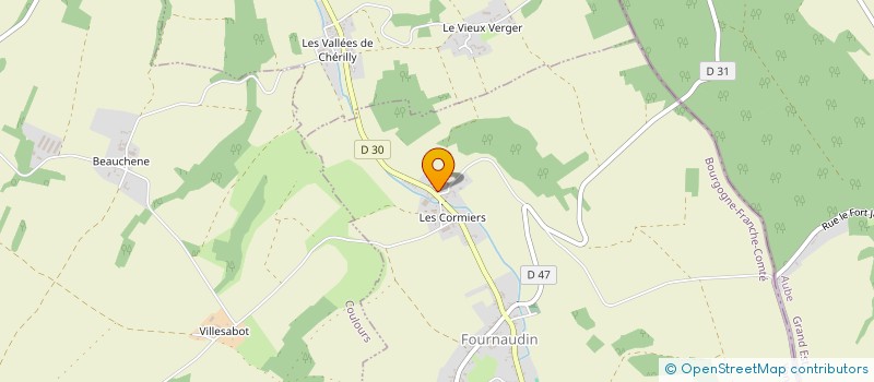 localisation de l'entreprise MONSIEUR HUBERT JOSSIER  FOURNAUDIN