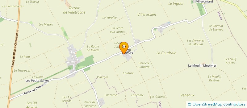 localisation de l'entreprise MONSIEUR HUBERT JOUVET  MAVES