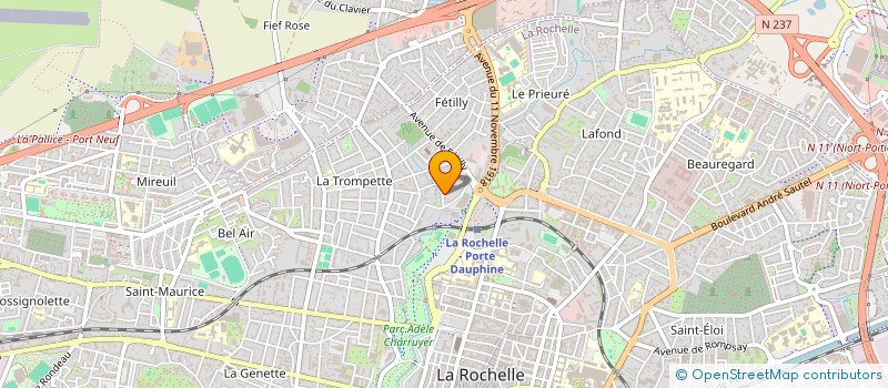 localisation de l'entreprise MONSIEUR HUBERT JUDON  LA ROCHELLE