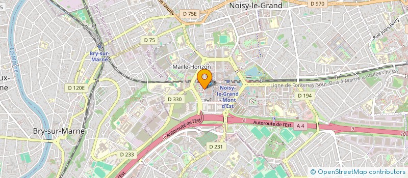 localisation de l'entreprise MONSIEUR HUBERT KAMDOUM KAPLO  NOISY-LE-GRAND