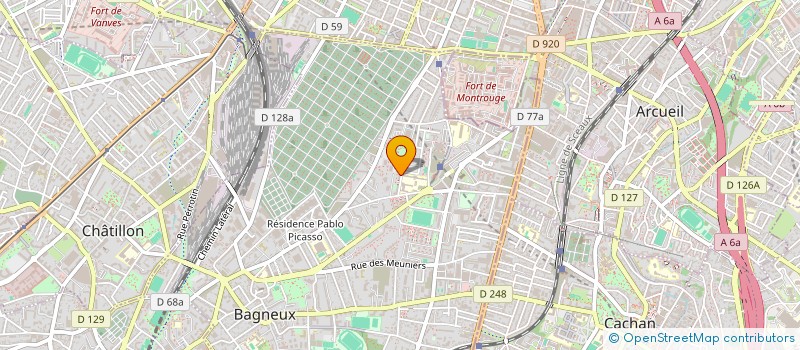 localisation de l'entreprise MONSIEUR HUBERT KONMEU SILENOU à BAGNEUX
