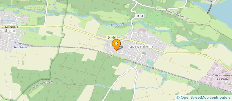 localisation de l'entreprise MONSIEUR HUBERT KUENEMANN  GUEWENHEIM