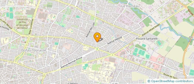 localisation de l'entreprise MONSIEUR HUBERT LABOURDET  BIZANOS