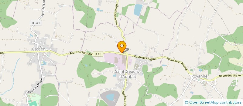 localisation de l'entreprise MONSIEUR HUBERT LABOUYRIE  SAINT-GEOURS-D'AURIBAT