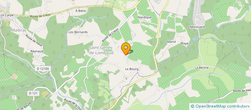 localisation de l'entreprise MONSIEUR HUBERT LACOUR à SAINT GENES DE LOMBAUD