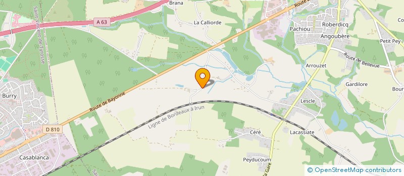 localisation de l'entreprise MONSIEUR HUBERT LACROIX à SAINT-GEOURS-DE-MAREMNE