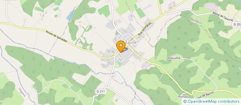 localisation de l'entreprise MONSIEUR HUBERT LAFARGUE  BAHUS-SOUBIRAN