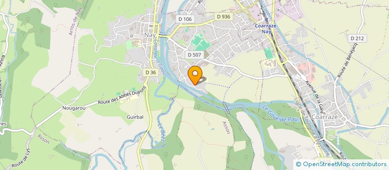 localisation de l'entreprise MONSIEUR HUBERT LAGREZE  NAY