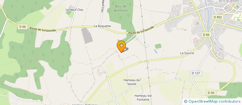 localisation de l'entreprise MONSIEUR HUBERT LAHAYE à BRICQUEBEC-EN-COTENTIN