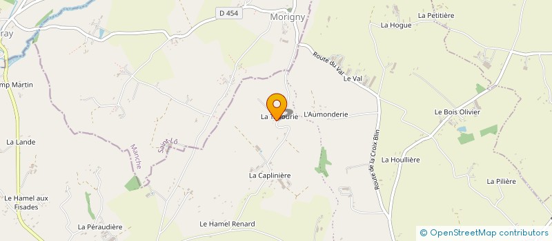 localisation de l'entreprise MONSIEUR HUBERT LAHAYE  LANDELLES-ET-COUPIGNY