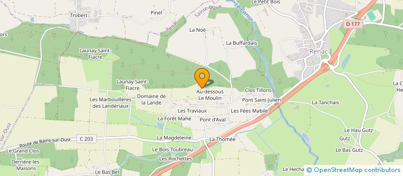 localisation de l'entreprise MONSIEUR HUBERT LAINE à SAINTE-MARIE