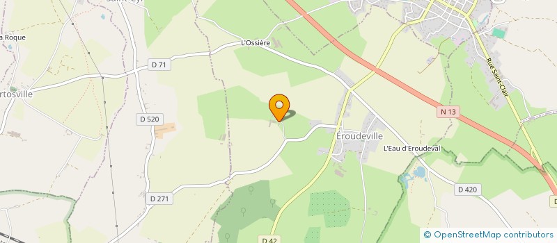 localisation de l'entreprise MONSIEUR HUBERT LAISNEY  EROUDEVILLE