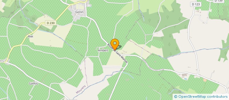 localisation de l'entreprise MONSIEUR HUBERT LAMANT  GORNAC