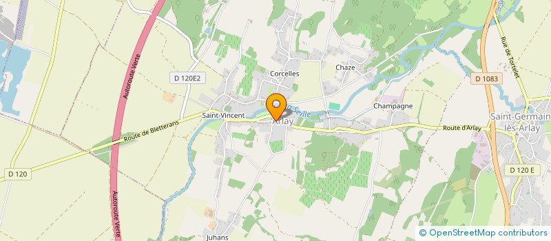 localisation de l'entreprise MONSIEUR HUBERT LANCON  ARLAY