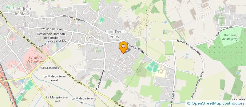 localisation de l'entreprise MONSIEUR HUBERT LAPILUS à SAINT-DENIS-EN-VAL