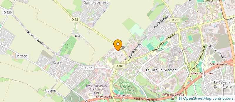 localisation de l'entreprise MONSIEUR HUBERT LARUE  SAINT-CONTEST