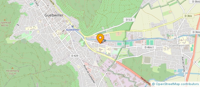 localisation de l'entreprise MONSIEUR HUBERT LEDIT  GUEBWILLER