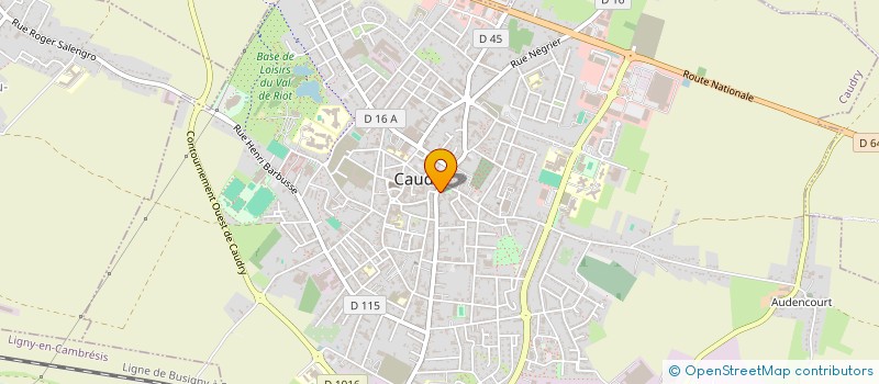 localisation de l'entreprise MONSIEUR HUBERT LEFRANCOIS  CAUDRY