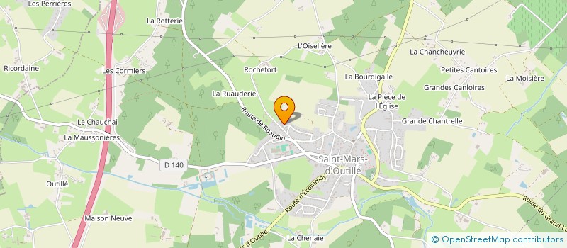 localisation de l'entreprise MONSIEUR HUBERT LEGEAY  SAINT MARS D OUTILLE