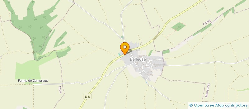 localisation de l'entreprise MONSIEUR HUBERT LEMAITRE  BELLEUSE