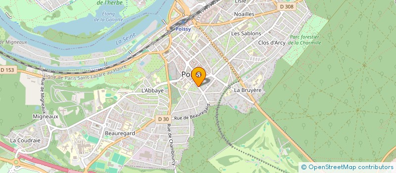 localisation de l'entreprise MONSIEUR HUBERT LEMARECHAL  POISSY