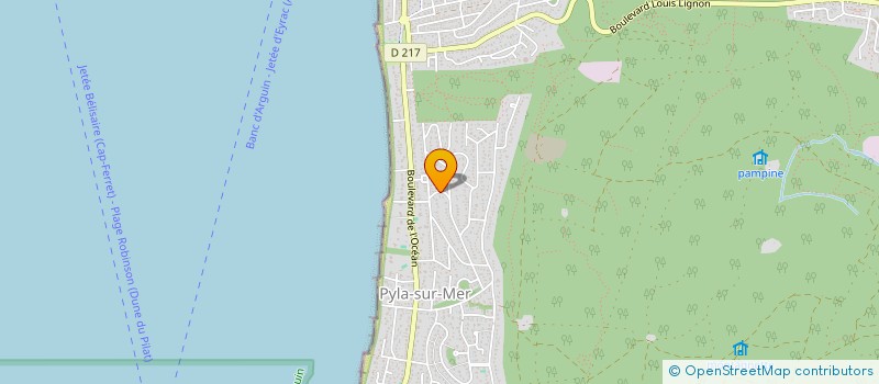 localisation de l'entreprise MONSIEUR HUBERT LEPARQUIER  LA TESTE-DE-BUCH