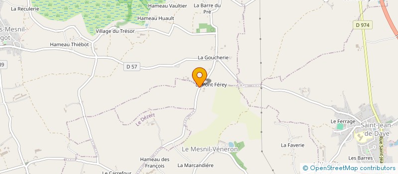localisation de l'entreprise MONSIEUR HUBERT LEROSIER à LE MESNIL-VENERON