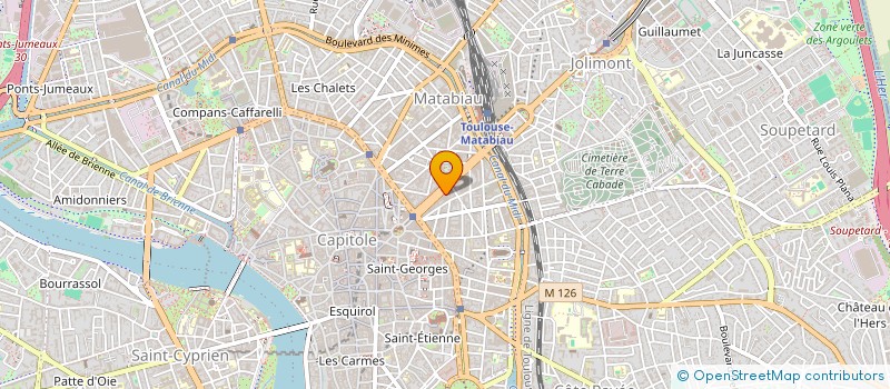 localisation de l'entreprise MONSIEUR HUBERT LETINIER  TOULOUSE