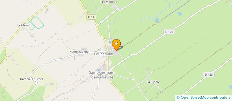 localisation de l'entreprise MONSIEUR HUBERT LETOURNEUR à SAINT-GERMAIN-DE-VARREVILLE