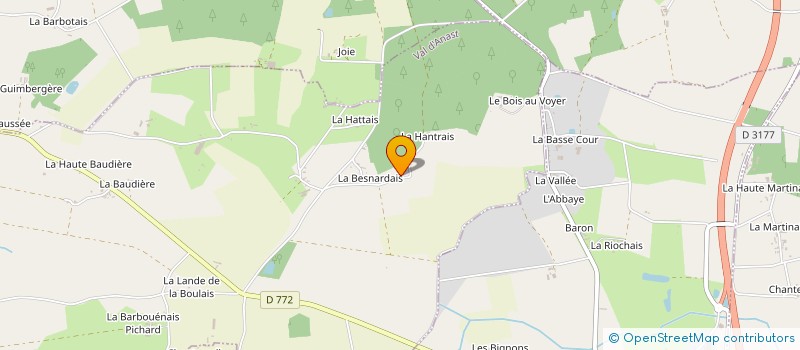 localisation de l'entreprise MONSIEUR HUBERT LETRENE  VAL D'ANAST