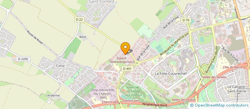 localisation de l'entreprise MONSIEUR HUBERT LEVALLOIS à SAINT-CONTEST