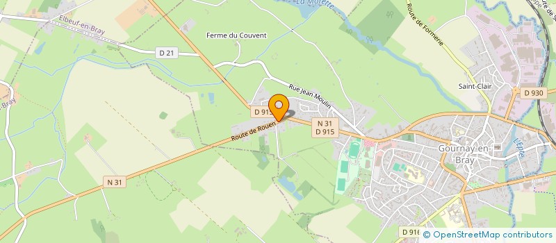 localisation de l'entreprise MONSIEUR HUBERT LEVASSEUR à GOURNAY-EN-BRAY