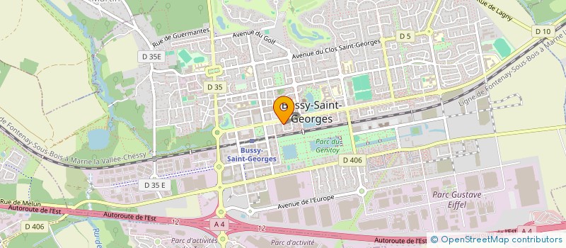 localisation de l'entreprise MONSIEUR HUBERT LIDJI  BUSSY-SAINT-GEORGES