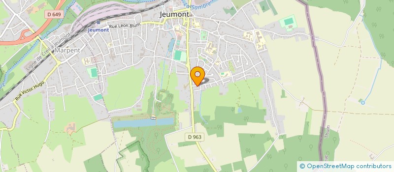 localisation de l'entreprise MONSIEUR HUBERT LIEGEOIS à JEUMONT