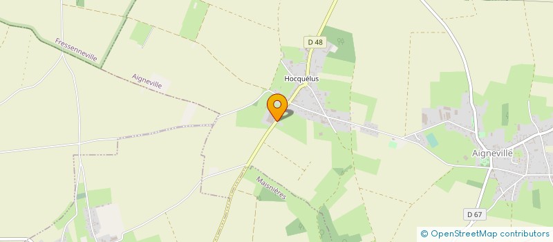 localisation de l'entreprise MONSIEUR HUBERT LION  AIGNEVILLE