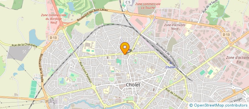localisation de l'entreprise MONSIEUR HUBERT LOTTE à CHOLET