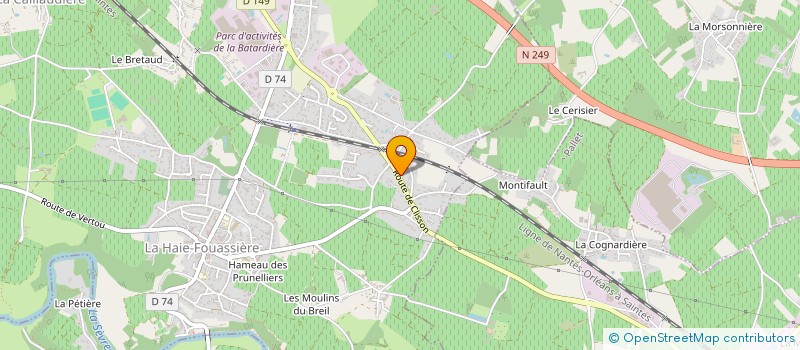 localisation de l'entreprise MONSIEUR HUBERT LOYEN à LA HAIE-FOUASSIERE