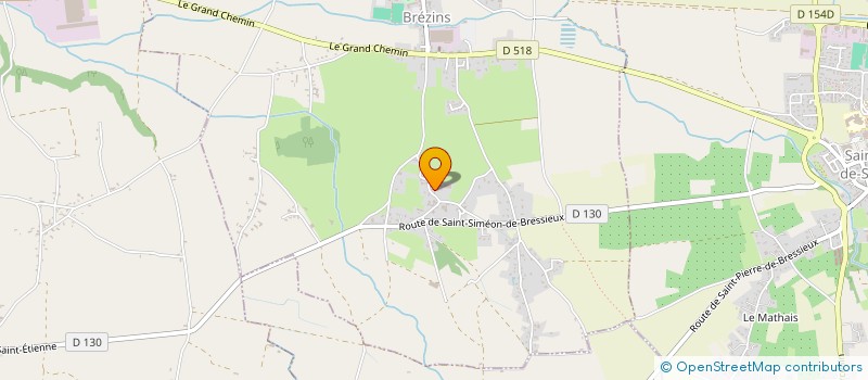 localisation de l'entreprise MONSIEUR HUBERT LUC-PUPAT  BREZINS