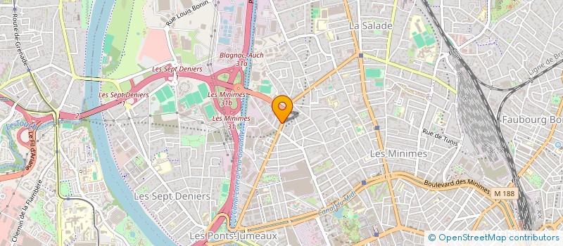 localisation de l'entreprise MONSIEUR HUBERT MAGRO  TOULOUSE