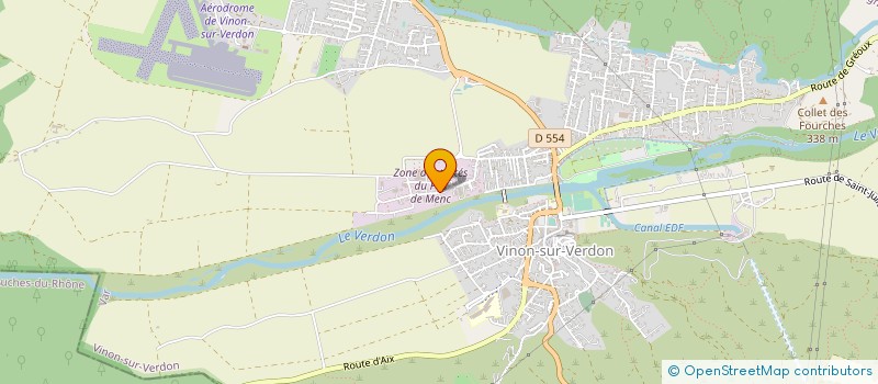 localisation de l'entreprise MONSIEUR HUBERT MAHEY  VINON-SUR-VERDON