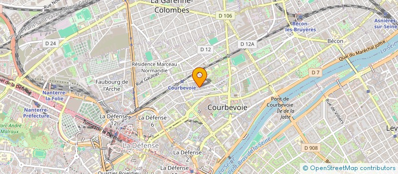 localisation de l'entreprise MONSIEUR HUBERT MANDOU à COURBEVOIE