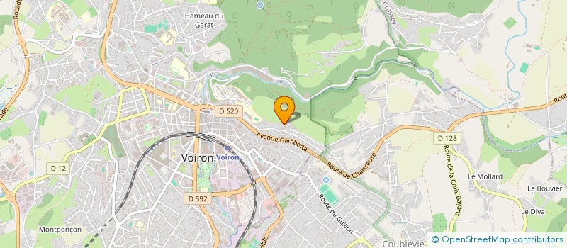 localisation de l'entreprise MONSIEUR HUBERT MANN  VOIRON