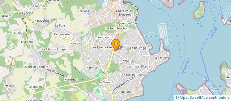 localisation de l'entreprise MONSIEUR HUBERT MARIE-FRANCOI DURAND DE GEVIGNEY  LARMOR-PLAGE