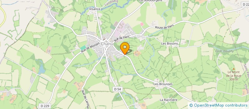 localisation de l'entreprise MONSIEUR HUBERT MARIN à CHANU