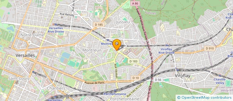 localisation de l'entreprise MONSIEUR HUBERT MARQUET-ELLIS  VERSAILLES