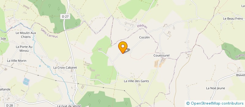 localisation de l'entreprise MONSIEUR HUBERT MARTIN à SAINT-CARREUC